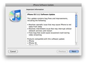 iPhone OS 3.1.2 Released