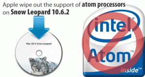 Apple wipe out the support of atom processors on Snow Leopard