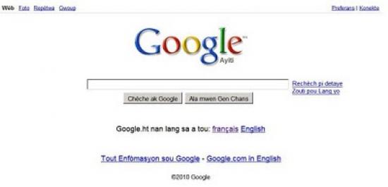 Google.com Gets Haitian Kreyòl Version Helping Haitian