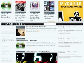 gizmodo Top 10 featured blogs of the month