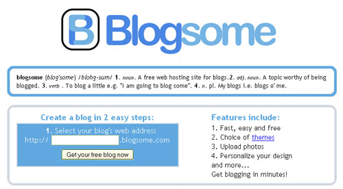 blogsome Top 10 great blogging services that host your blog for free