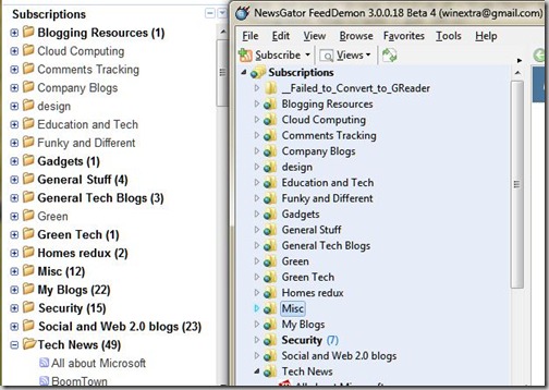 feeddemonconvert6 Desktop Client FeedDemon Will Support Google Reader Synchronization