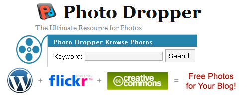 photodropper 9 Great Flickr Search Web Tools