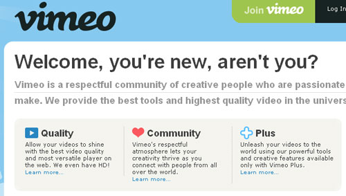 vimeo 20 More Fastest Growing Free Video Sharing Websites [Part 2]