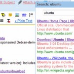 Web Search Engine Inside Gmail Account