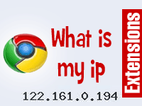 Google Chrome extension for checking IP