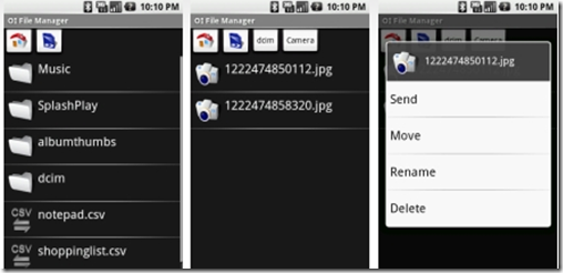 OIFilemanager 30 Free Google Android Applications