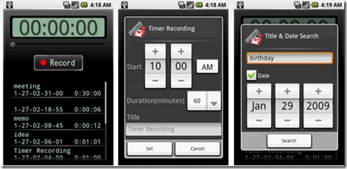 voicerecorder 30 Free Google Android Applications