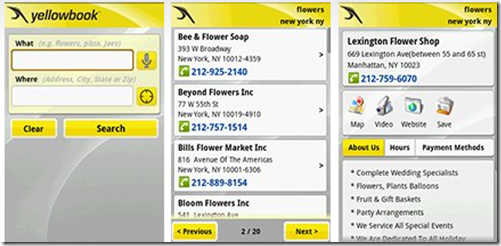 yellowbook 30 Free Google Android Applications